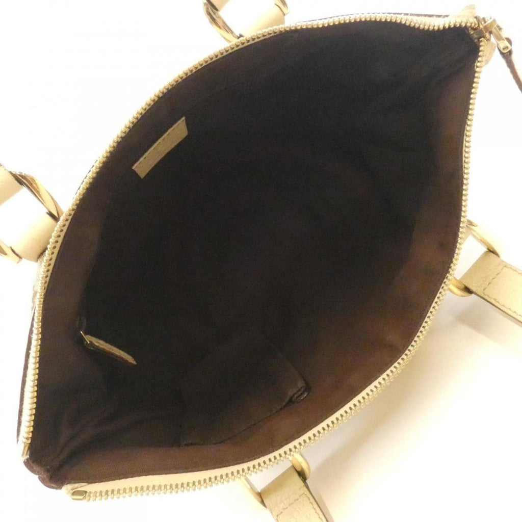 Gucci Gg Canvas Beige Ivory Gg Canvas Handbag (Pre-Owned)