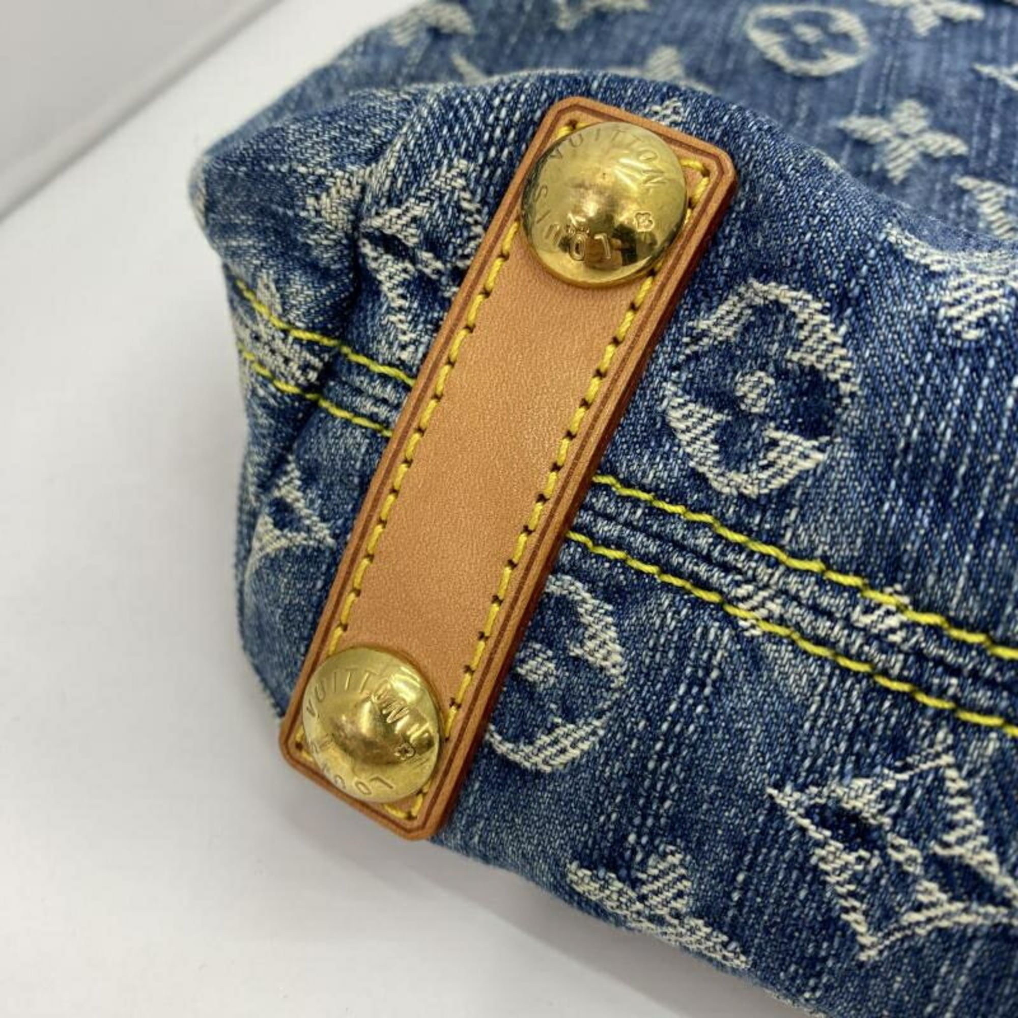 Louis Vuitton Blue Denim Shoulder Bag