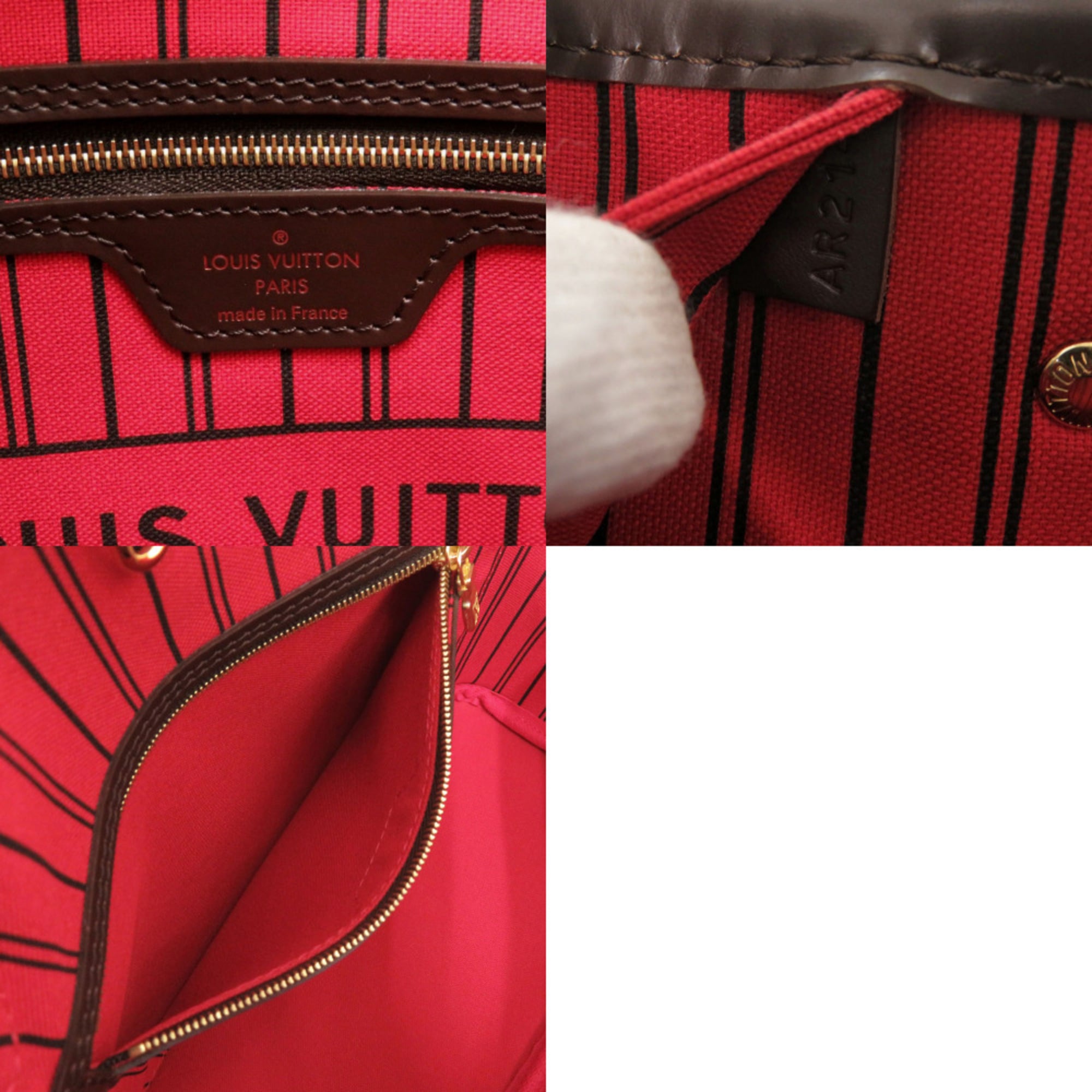Louis Vuitton Cerise Damier Canvas Pouch Tote Bag