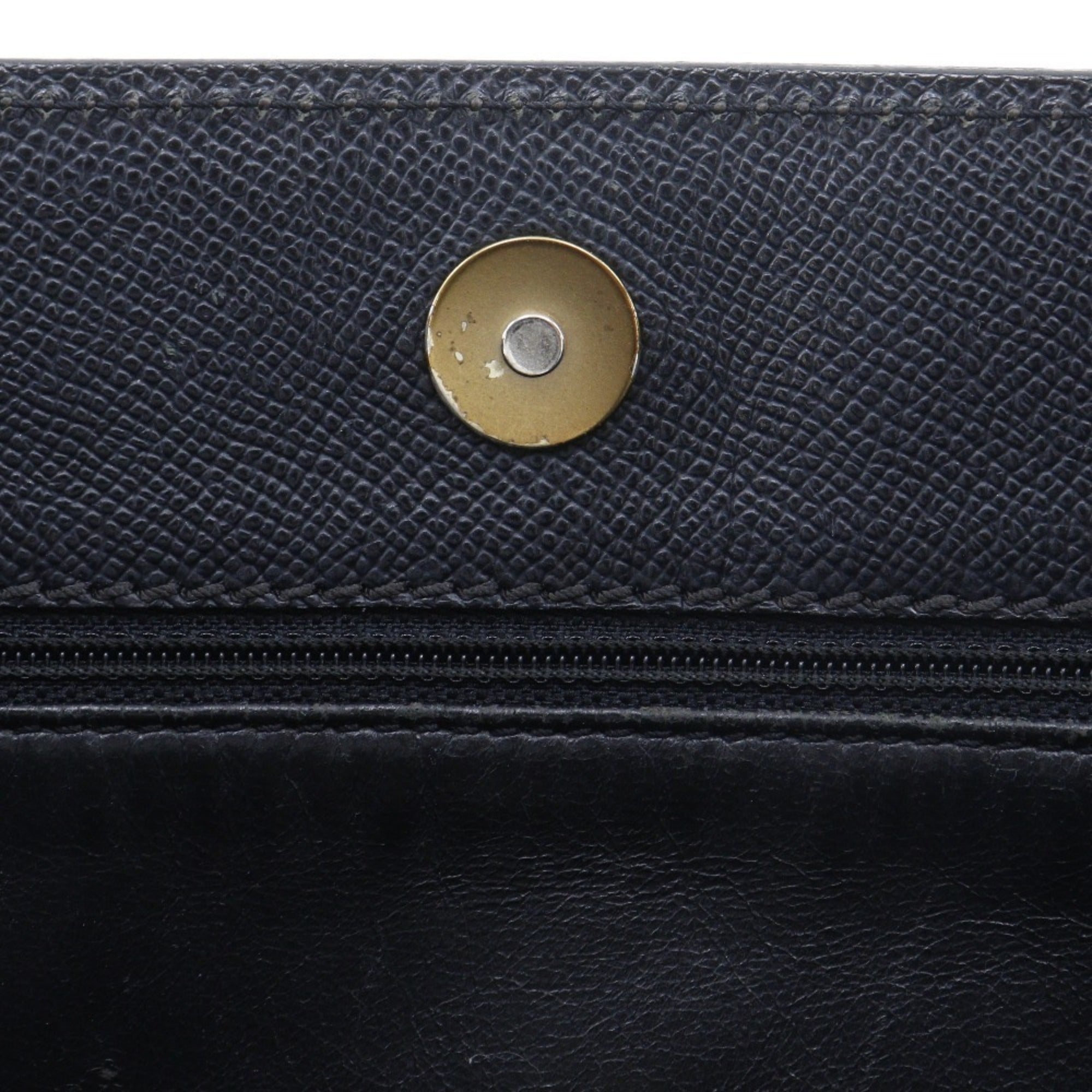 Chanel Black Grained Calfskin Tote Bag