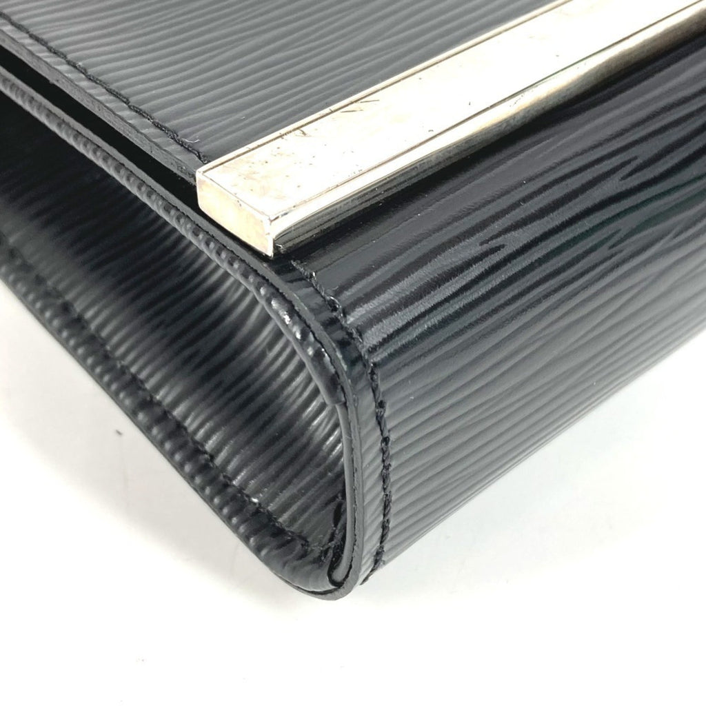 Louis Vuitton Epi Black Noir Epi Leather Clutch Bag Pochette Shoulder Bag