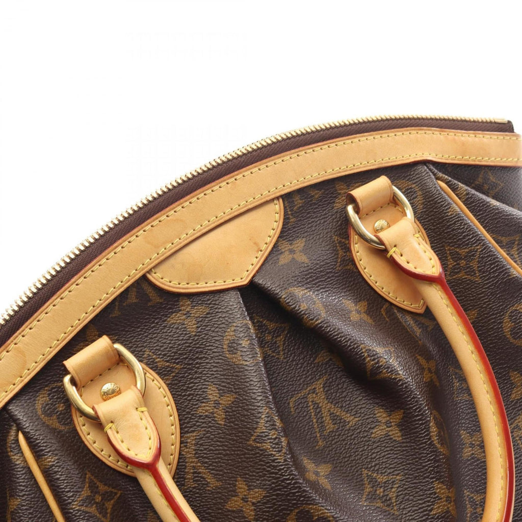 Louis Vuitton Brown Coated Canvas Leather Handbag