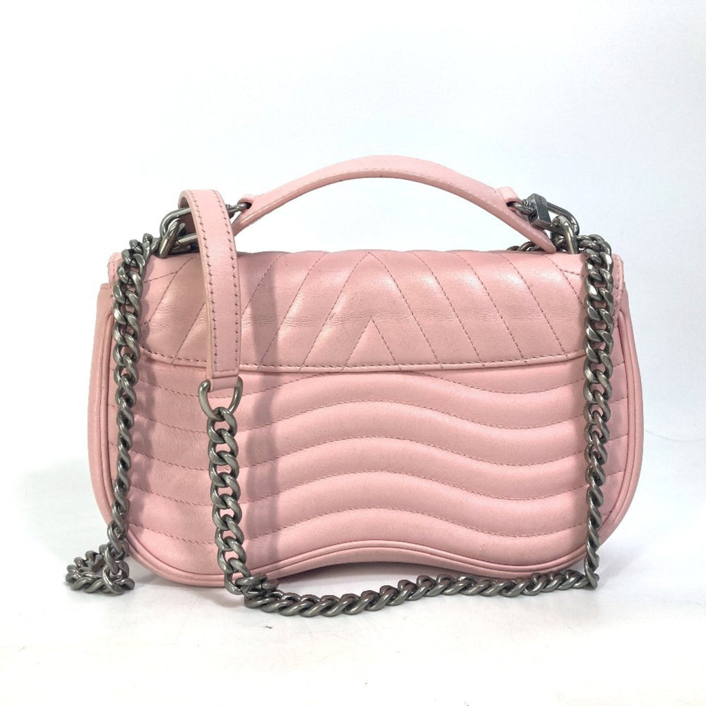 Louis Vuitton Pink Leather Handbag Shoulder Bag