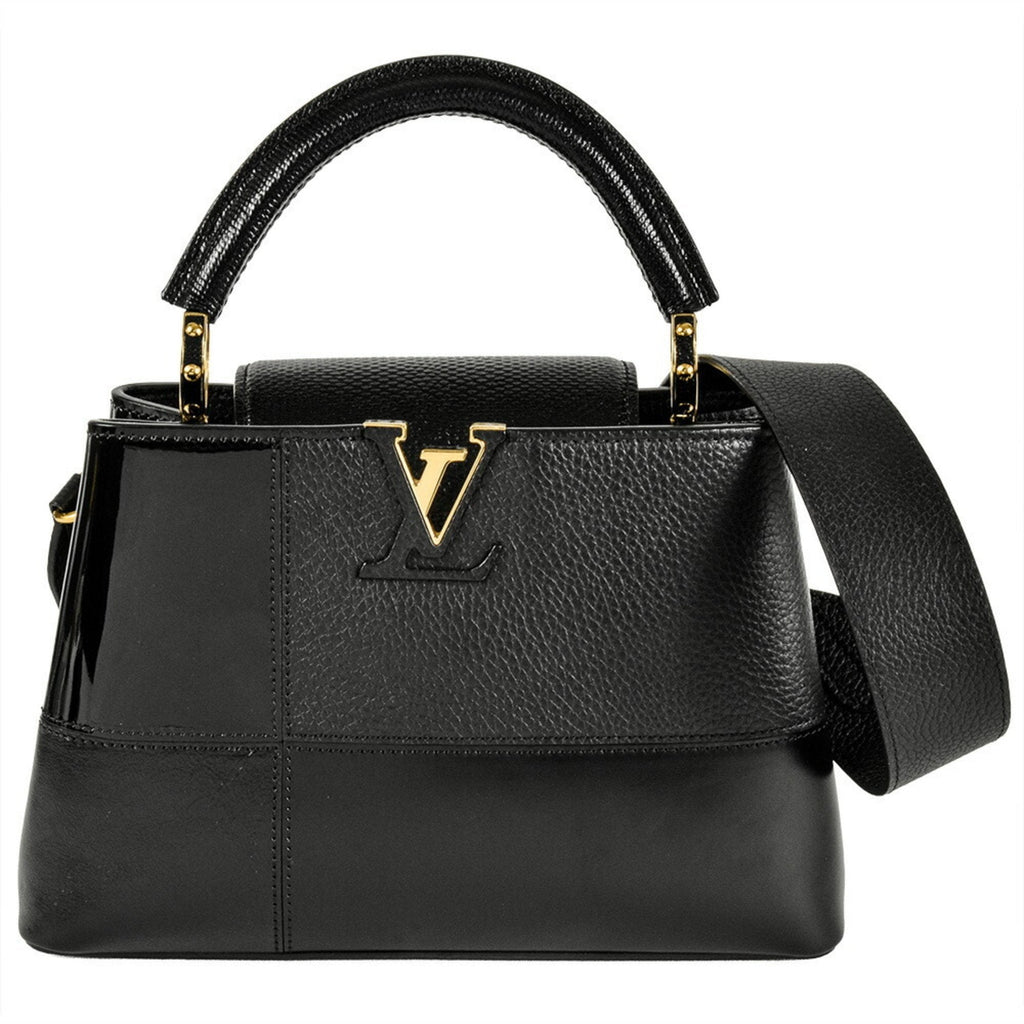 Louis Vuitton Black Leather Handbag