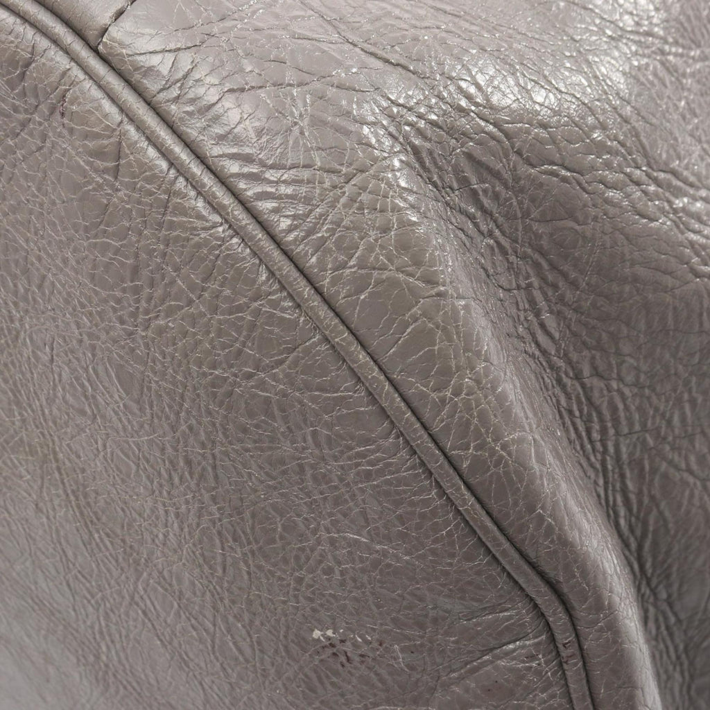 Balenciaga Gray Leather Boston Bag Hand