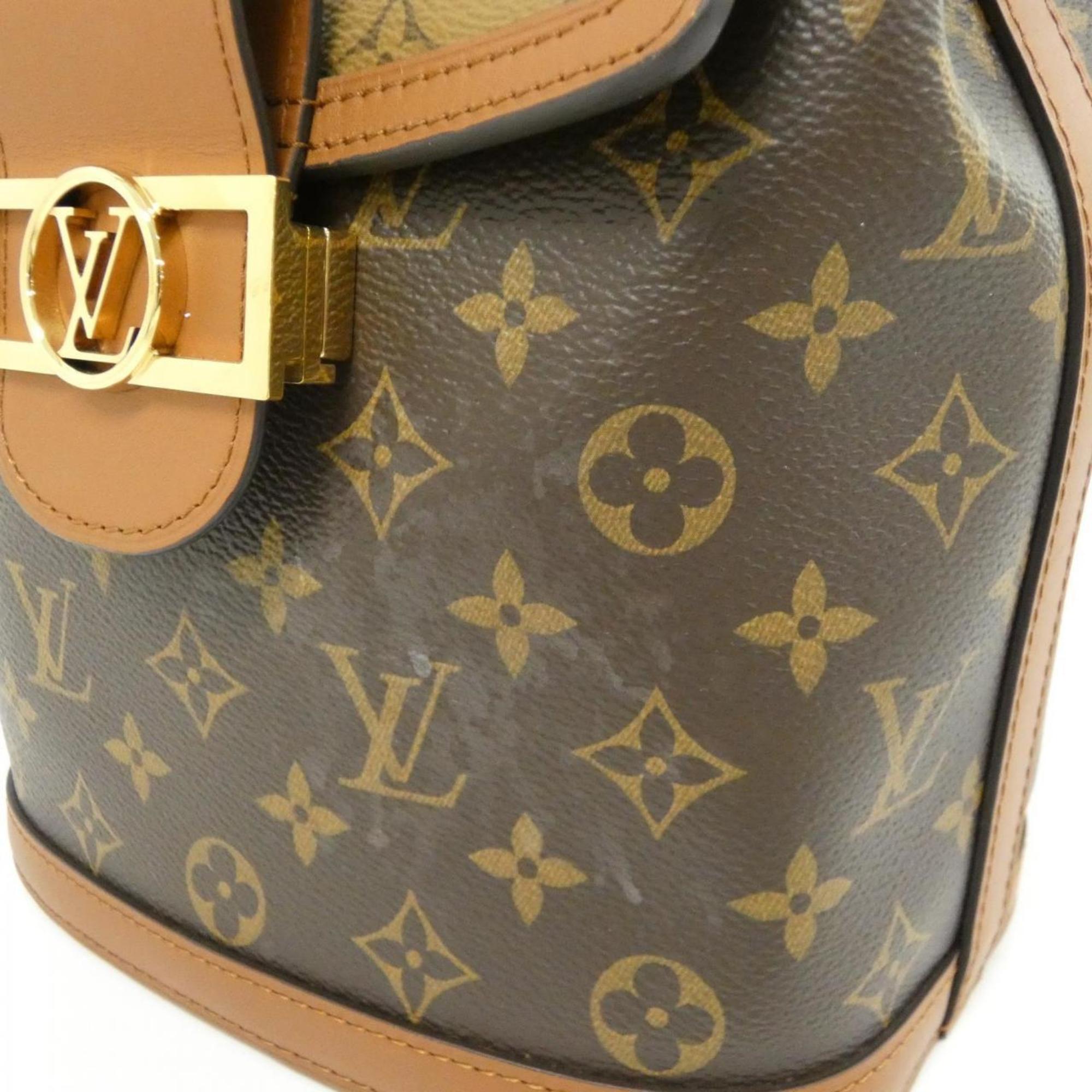 Louis Vuitton Marron Coated Canvas Backpack