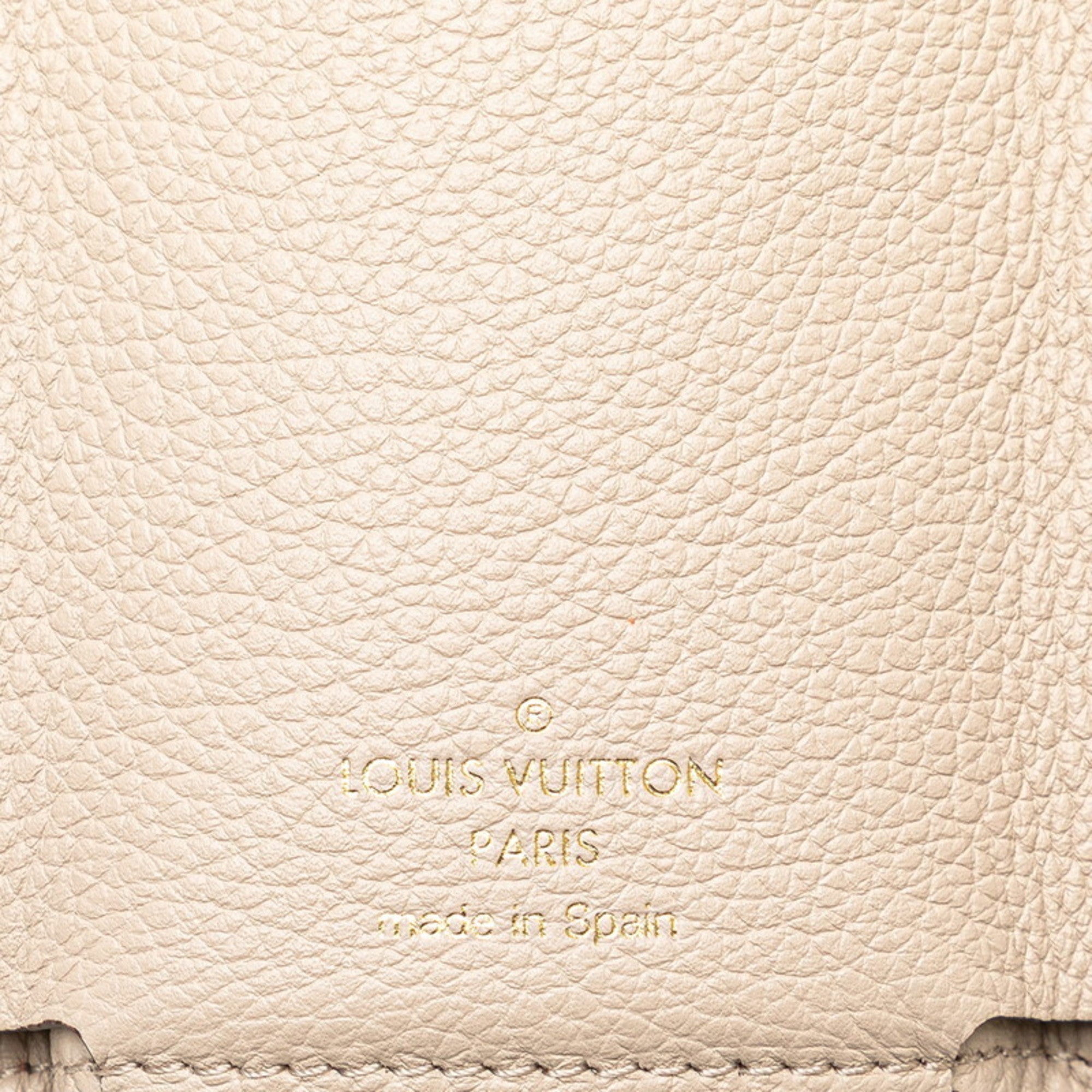 Louis Vuitton Grayish Leather Wallet (Tri-Fold)