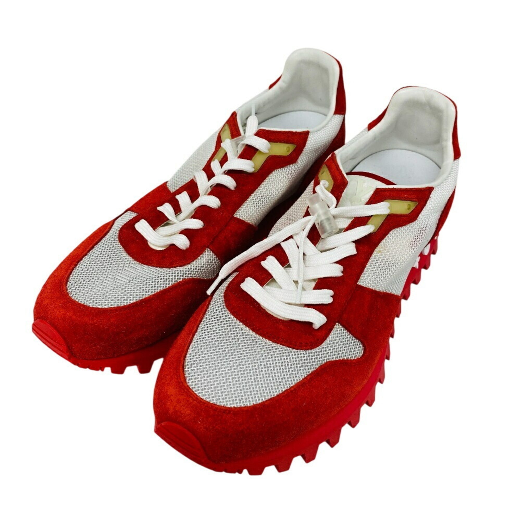 Louis Vuitton Red Color White Sneakers