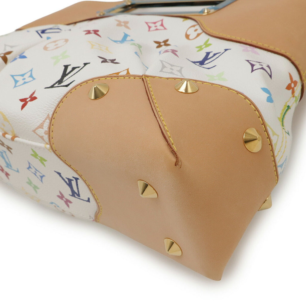 Louis Vuitton Blanc Multi-Color Monogram Multicolore Handbag Shoulder Bag