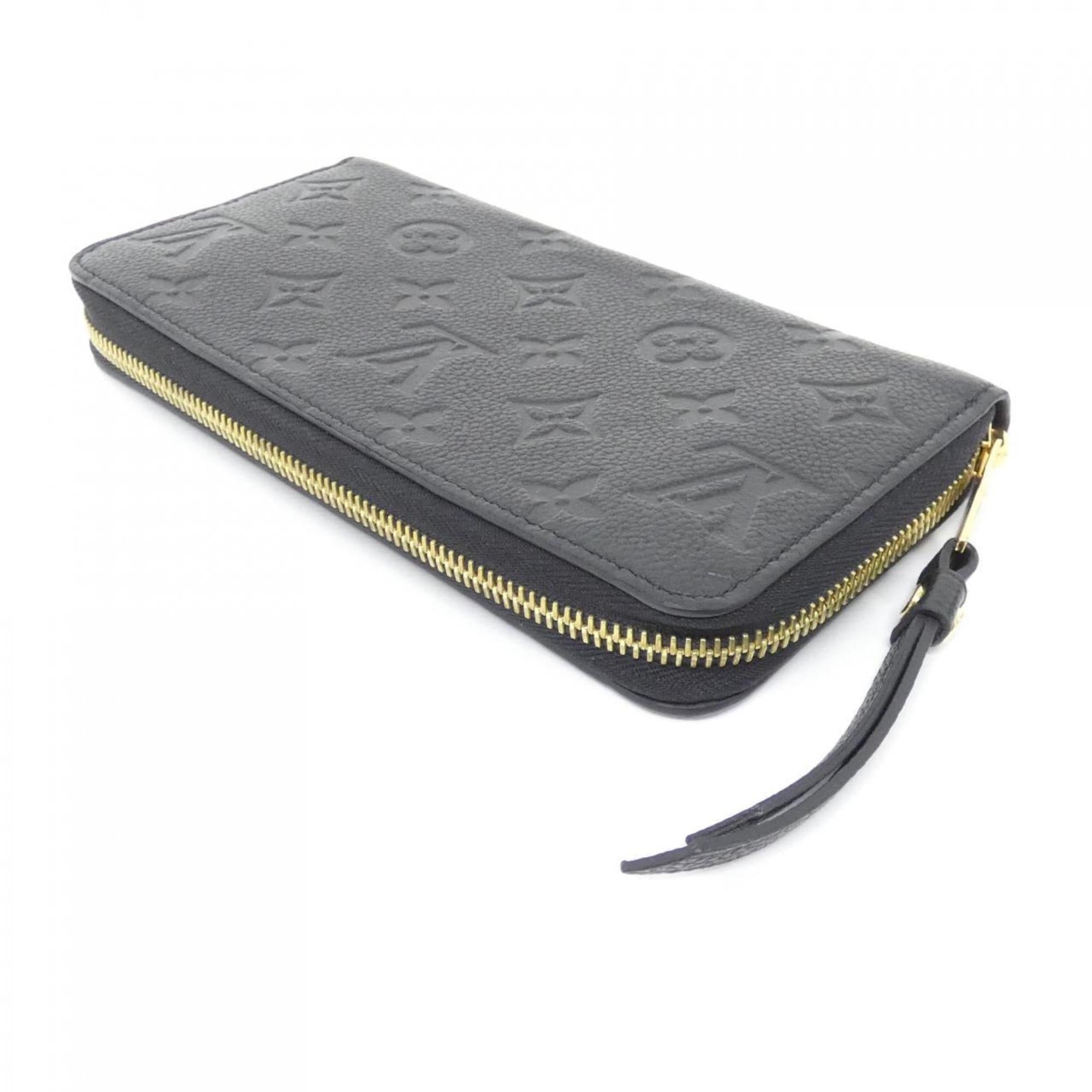 Louis Vuitton Black Leather Long Wallet