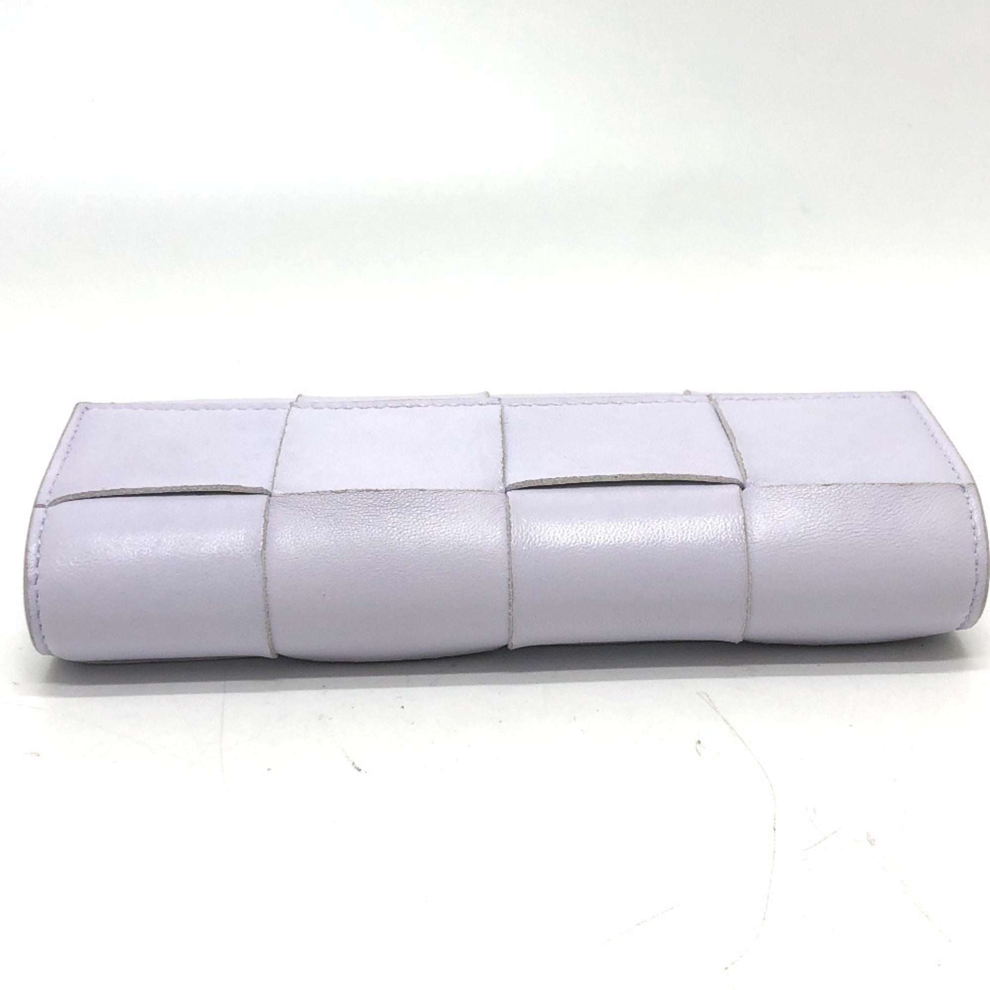 Bottega Veneta Purple Leather Long Wallet (Bi-Fold)