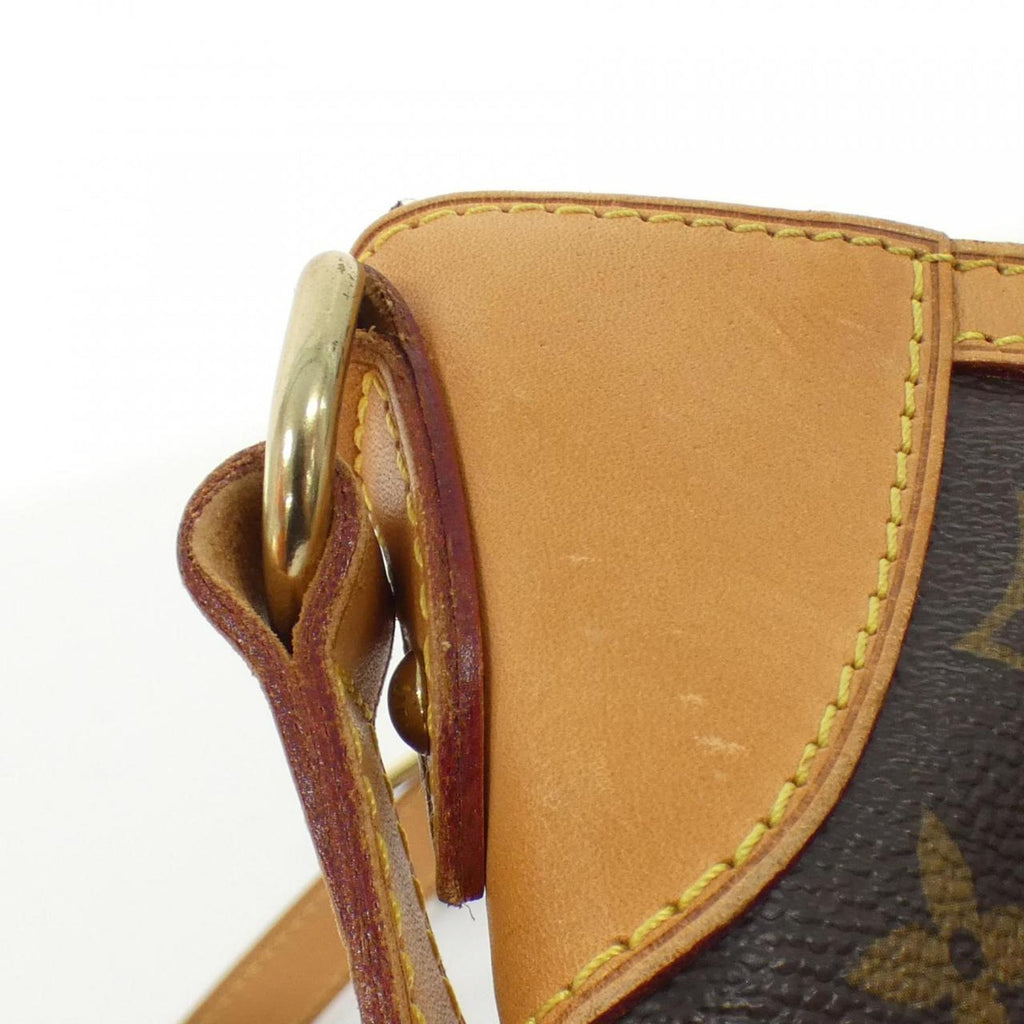 Louis Vuitton Dark Brown Marron Coated Canvas Shoulder Bag