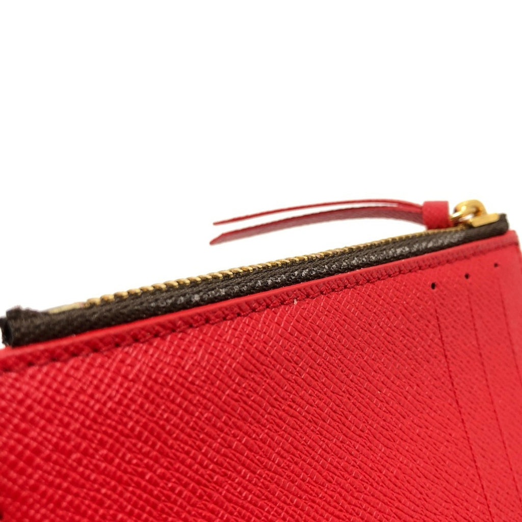 Louis Vuitton Brown Red Color Damier Canvas Coin Purse/Coin Case