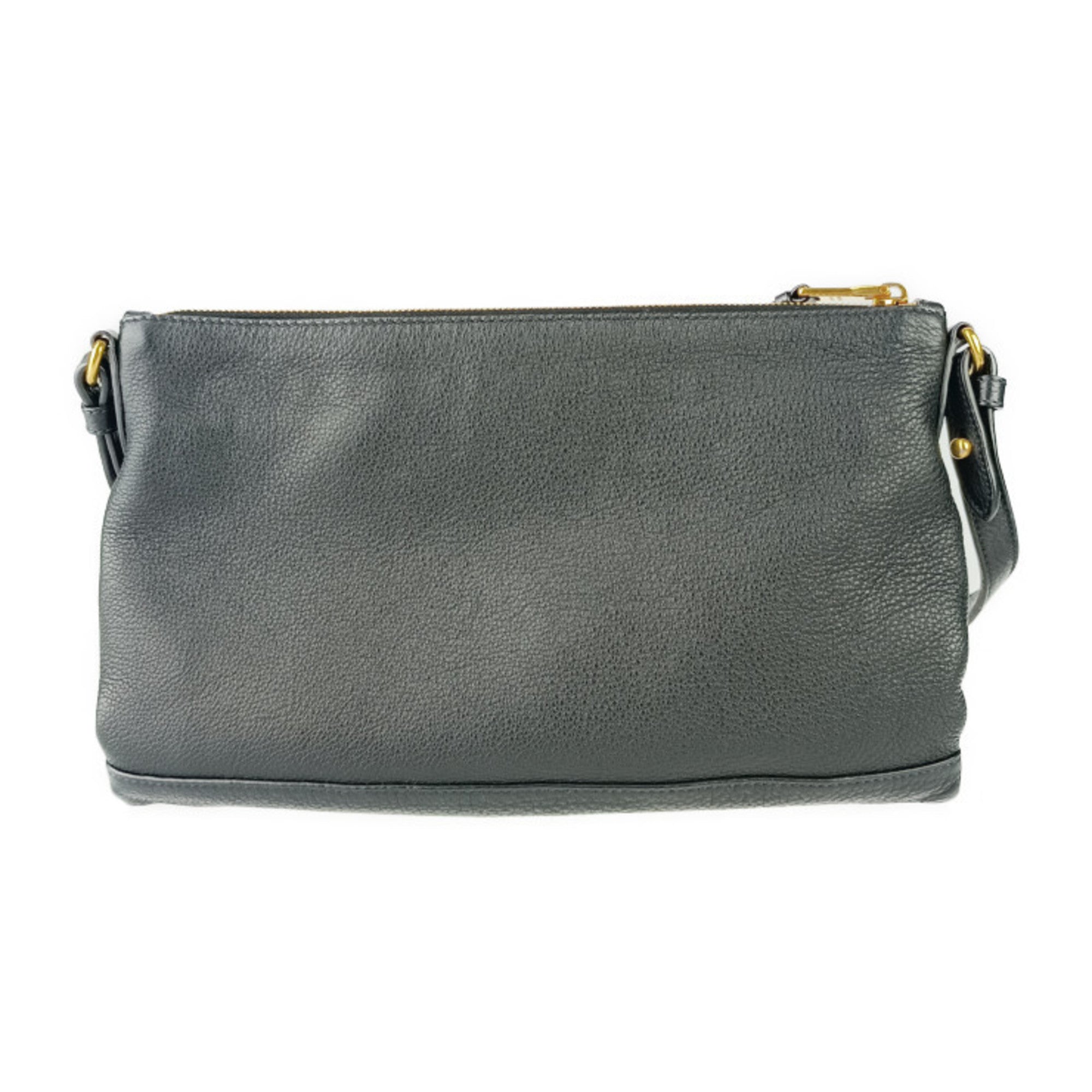 Prada Black Vitello Daino Shoulder Bag