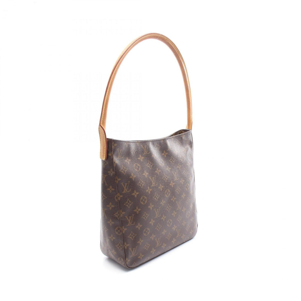 Louis Vuitton Monogram Brown Coated Canvas Leather Shoulder Bag