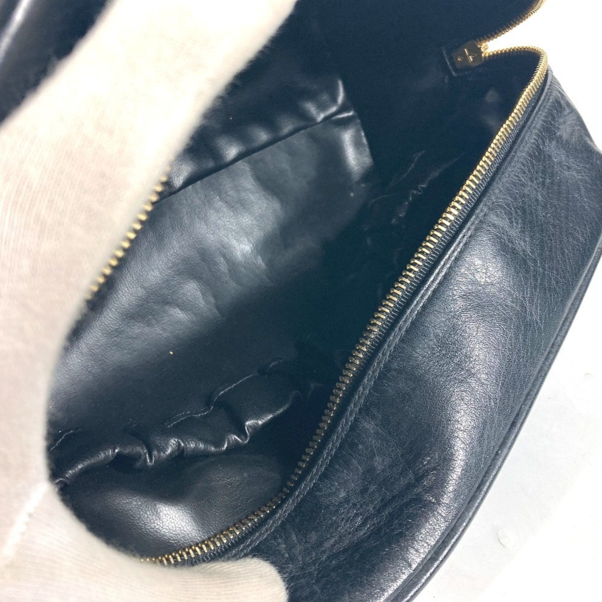 Chanel Black Leather Pouch