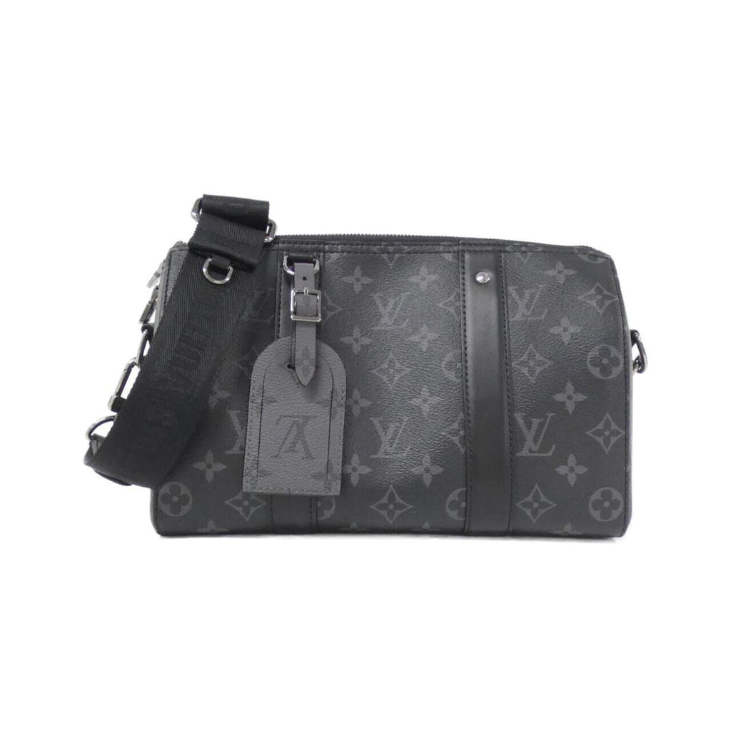 Louis Vuitton Black Coated Canvas Shoulder Bag