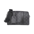 Louis Vuitton Black Coated Canvas Shoulder Bag