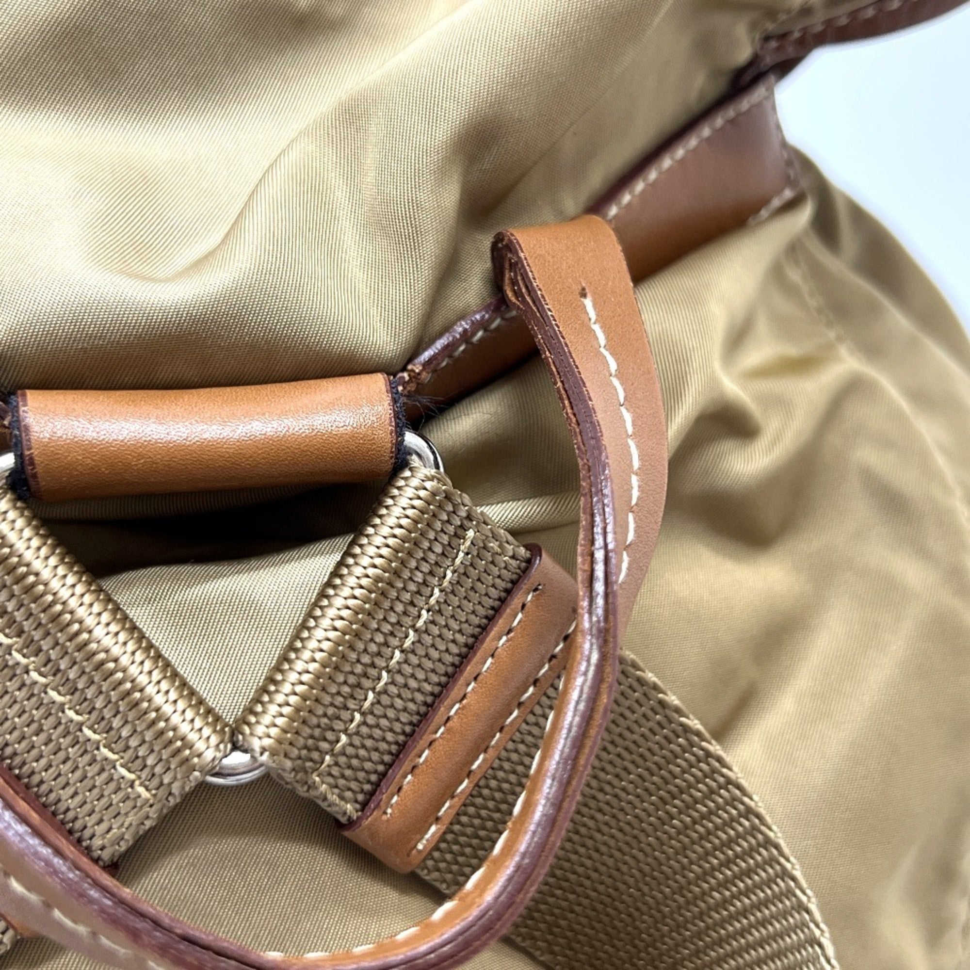 Prada Brown Nylon Backpack