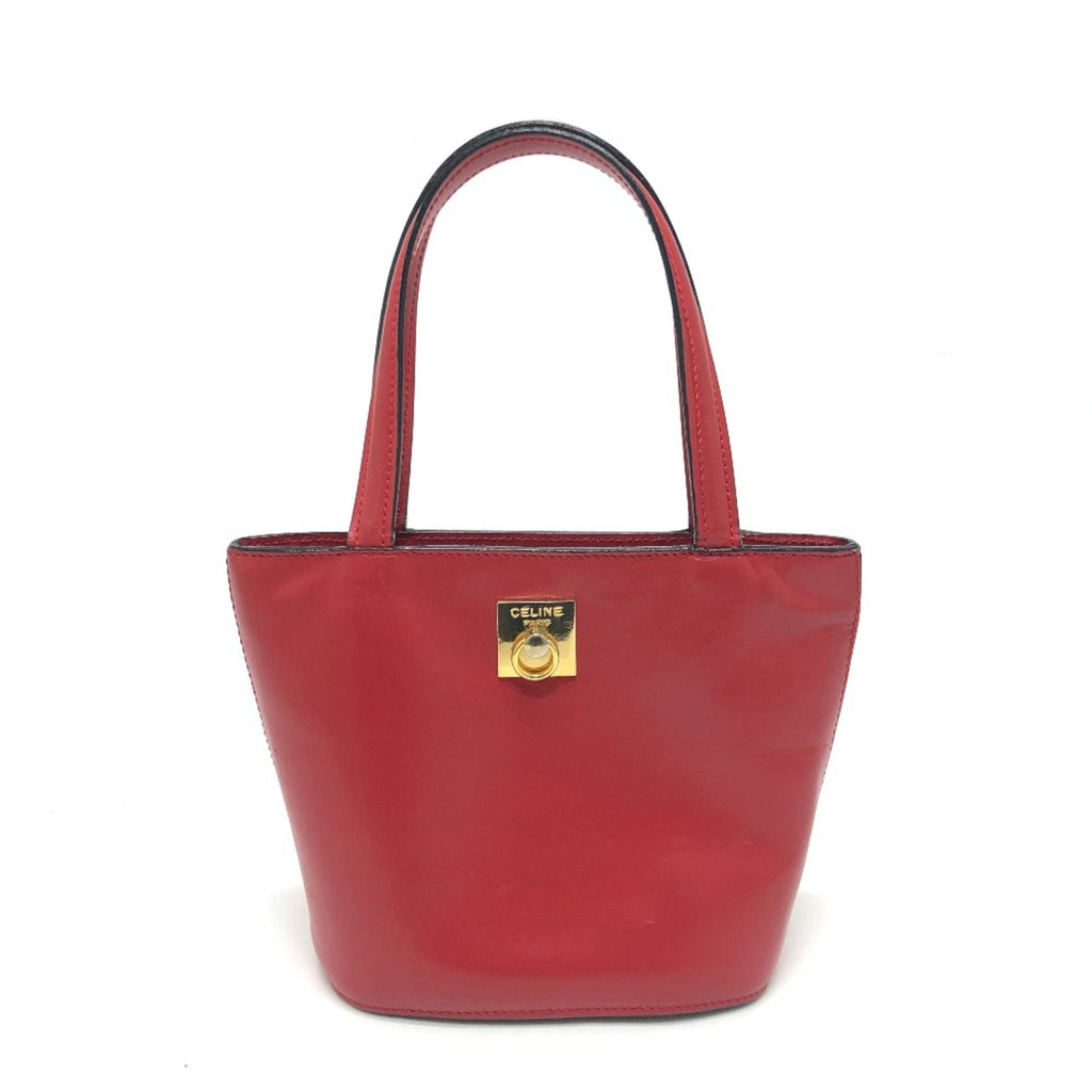 Celine Red Leather Handbag