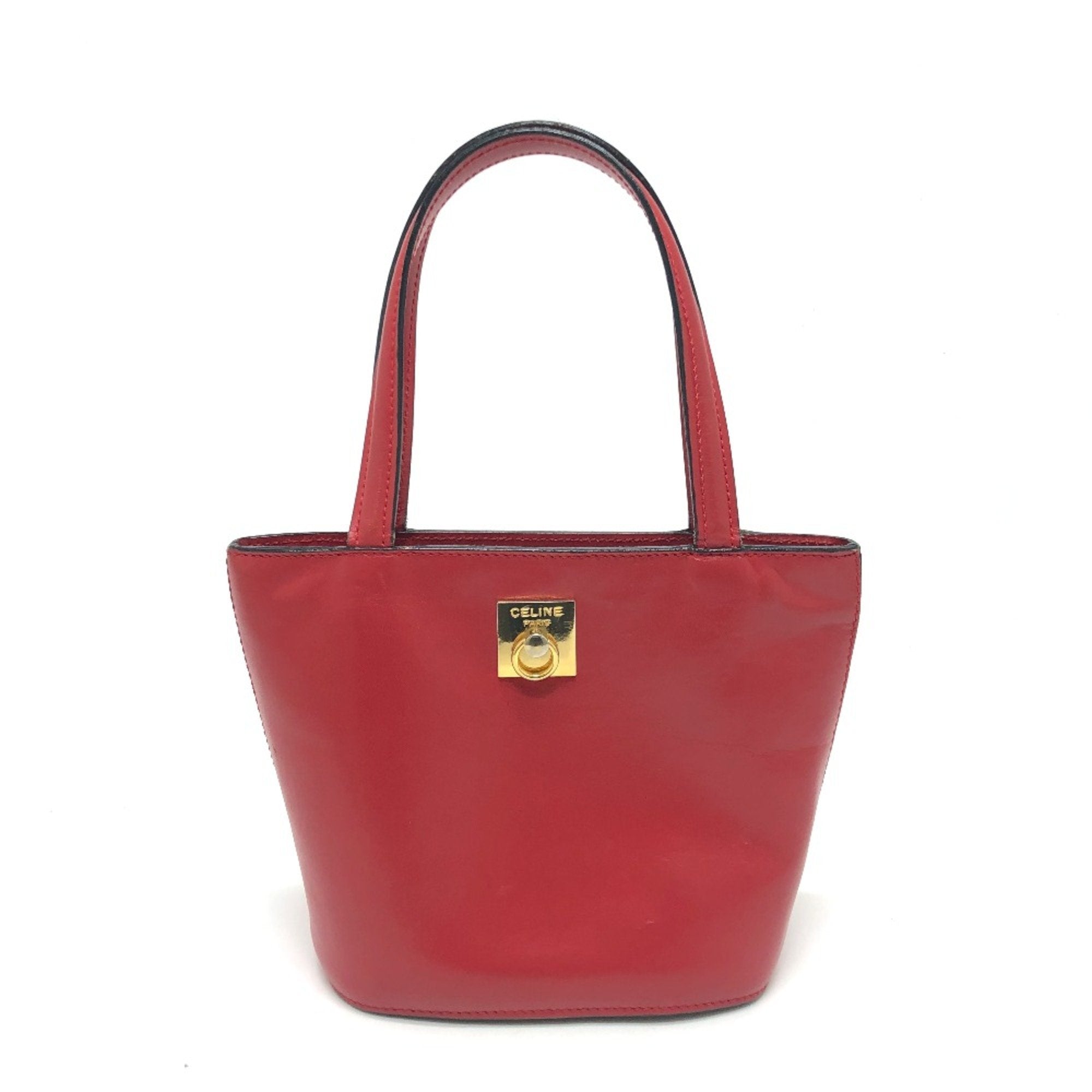 Celine Red Leather Handbag
