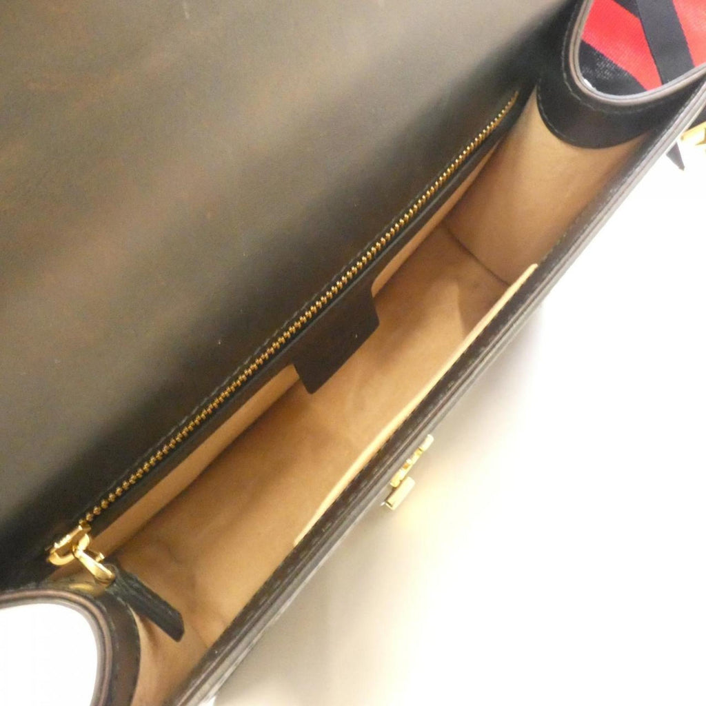 Gucci Black Leather Shoulder Bag (Pre-Owned)