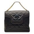 Chanel Black Leather Handbag