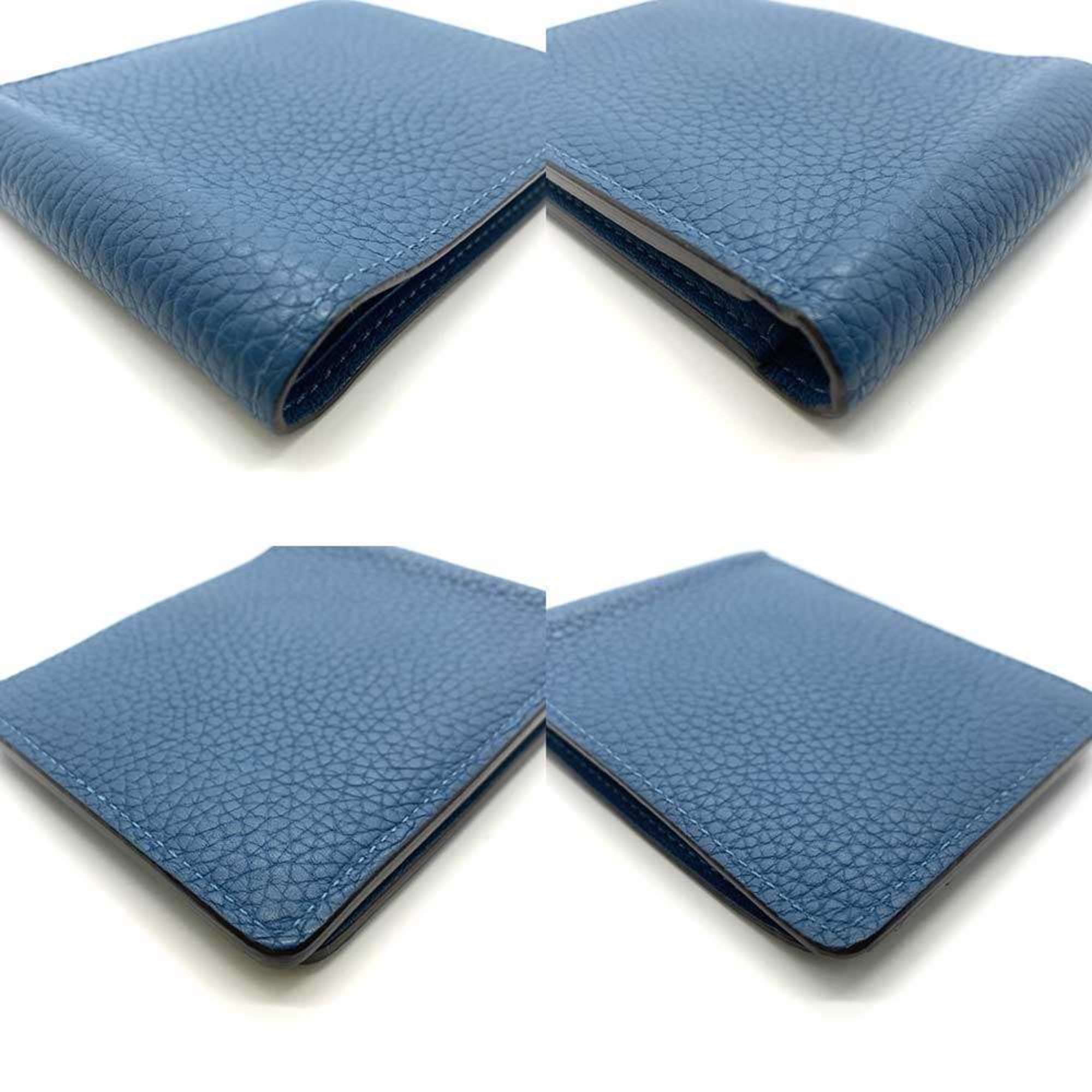 Louis Vuitton Taurillon Blue Leather Wallet