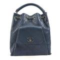 Chanel Blue Leather Shoulder Bag