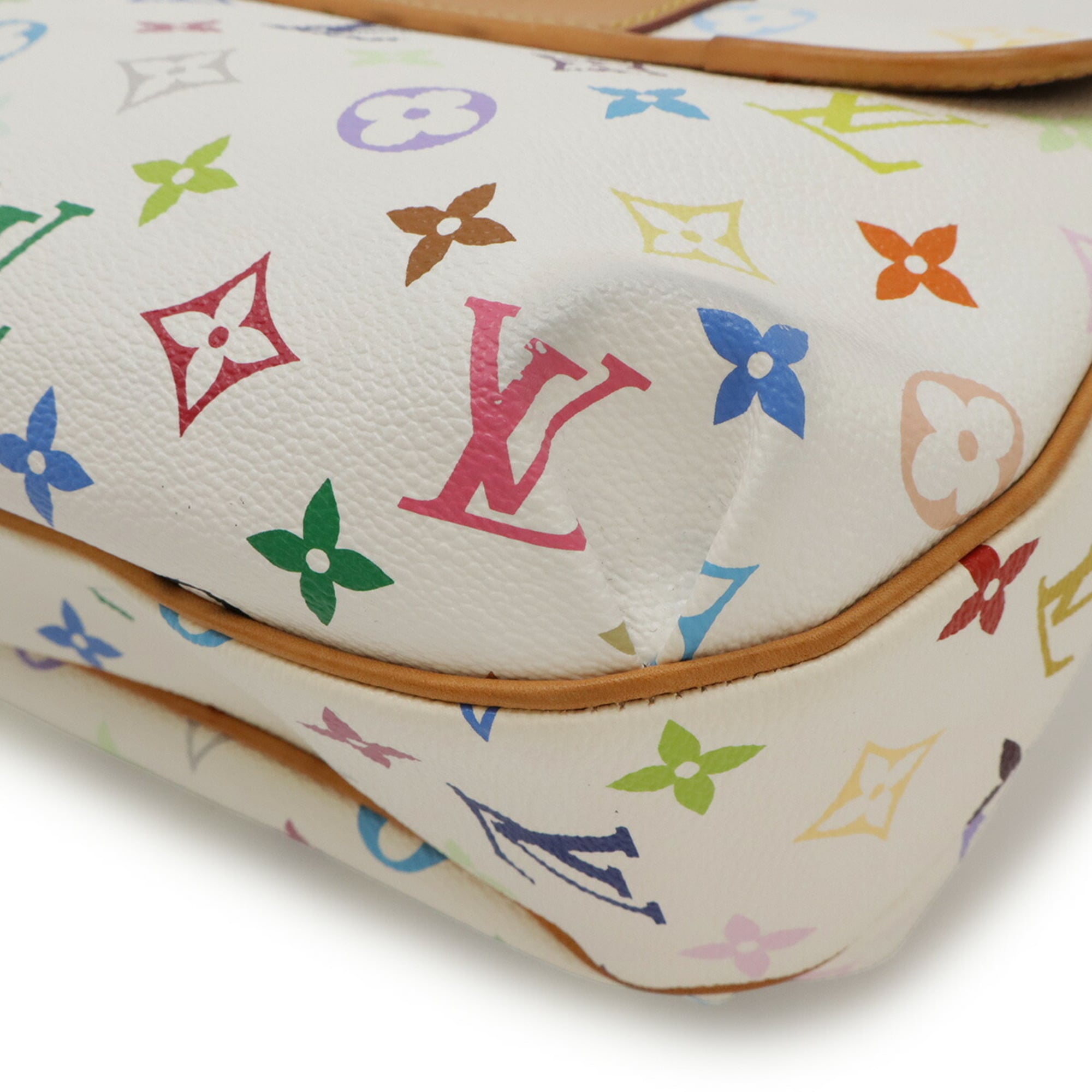 Louis Vuitton Blanc Monogram Multi-Color White Yellow Monogram Multicolore Shoulder Bag
