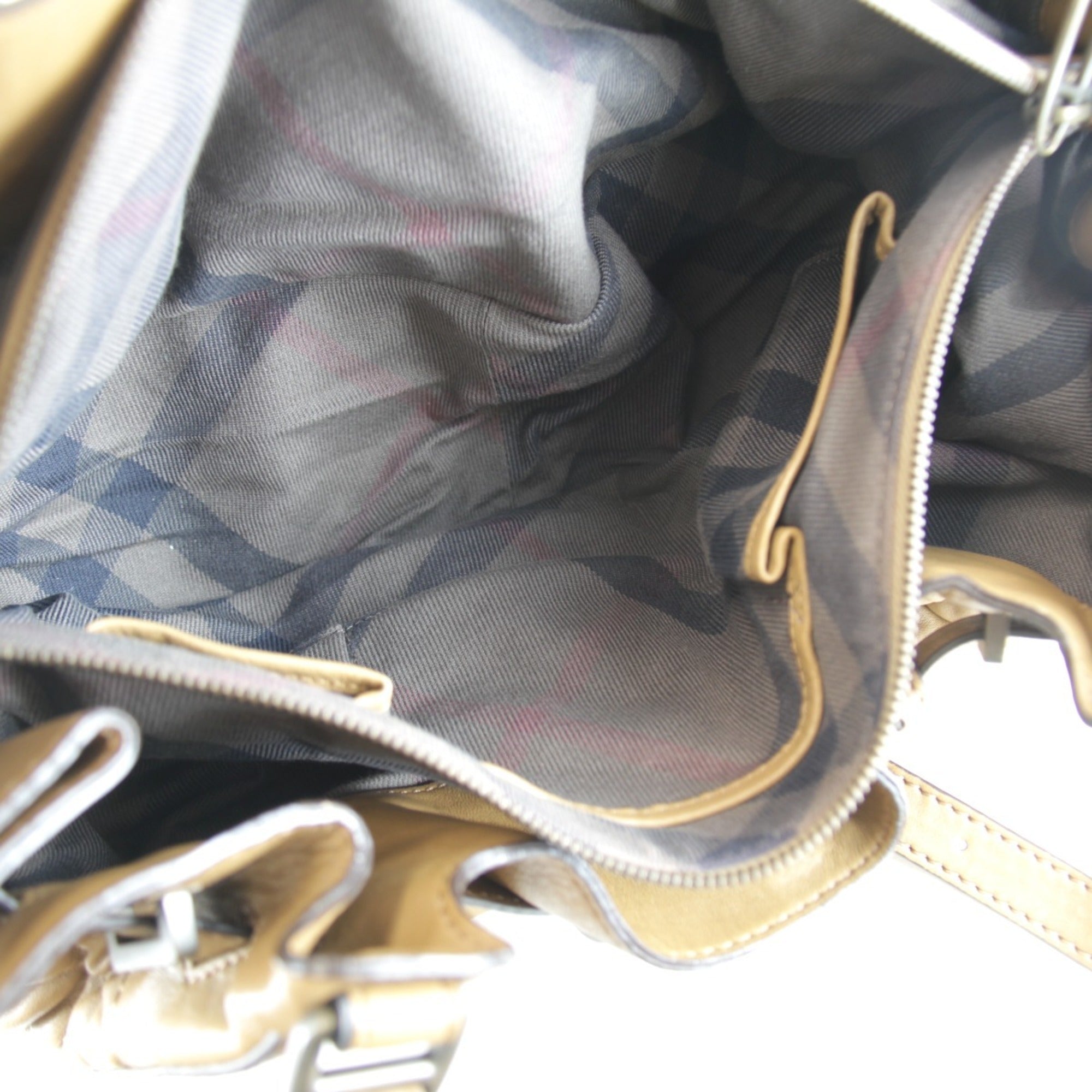 Burberry Brown Leather Tote Bag
