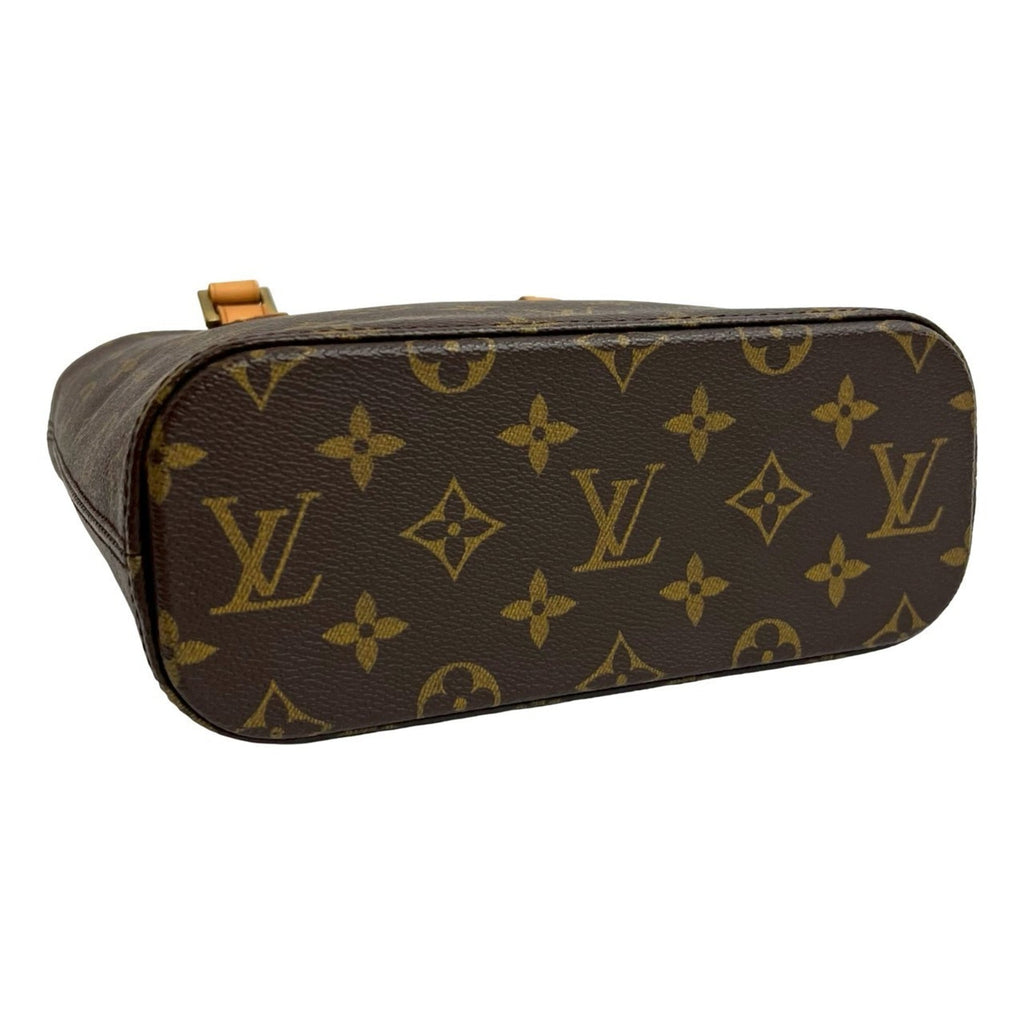 Louis Vuitton Brown Leather Pvc Handbag Tote Bag