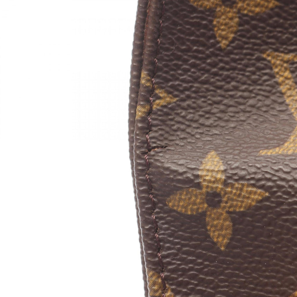 Louis Vuitton Brown Coated Canvas Leather Shoulder Bag