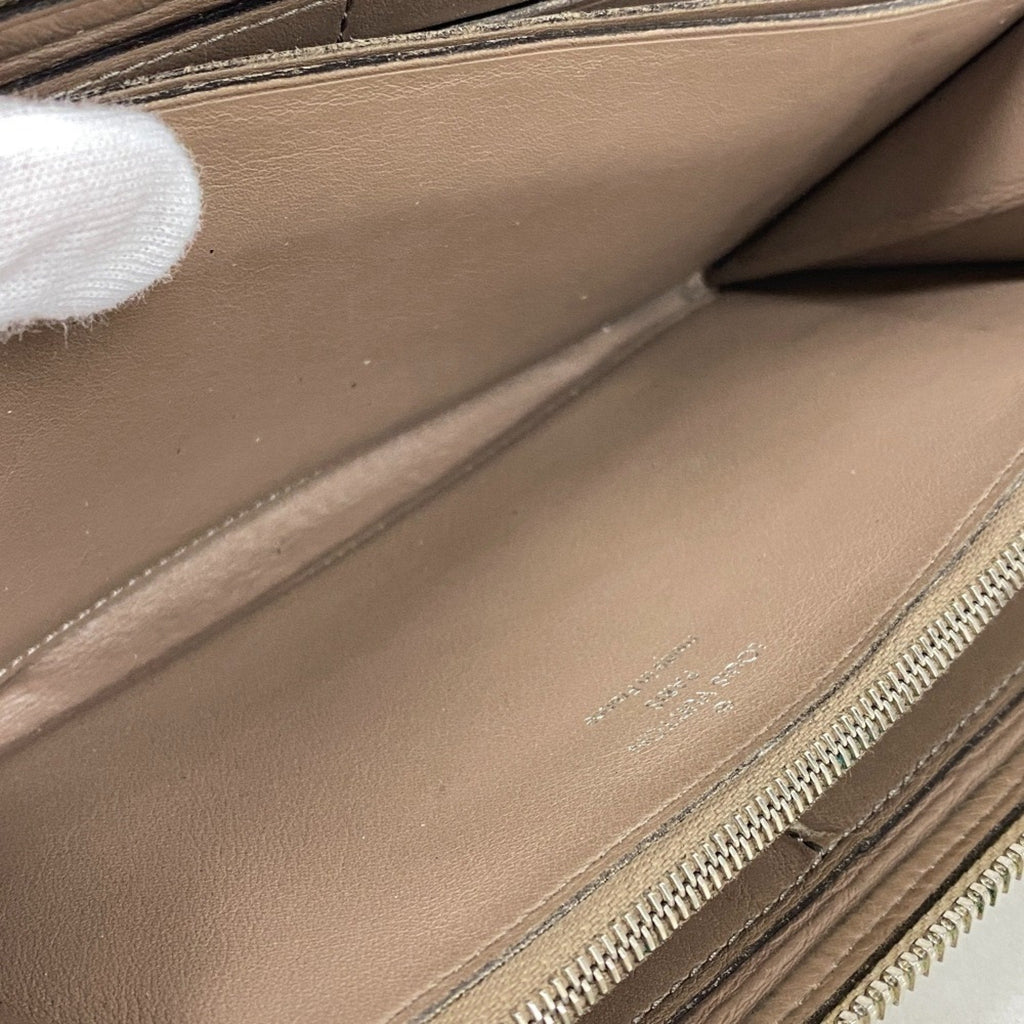 Louis Vuitton Parnassea Beige Leather Long Wallet