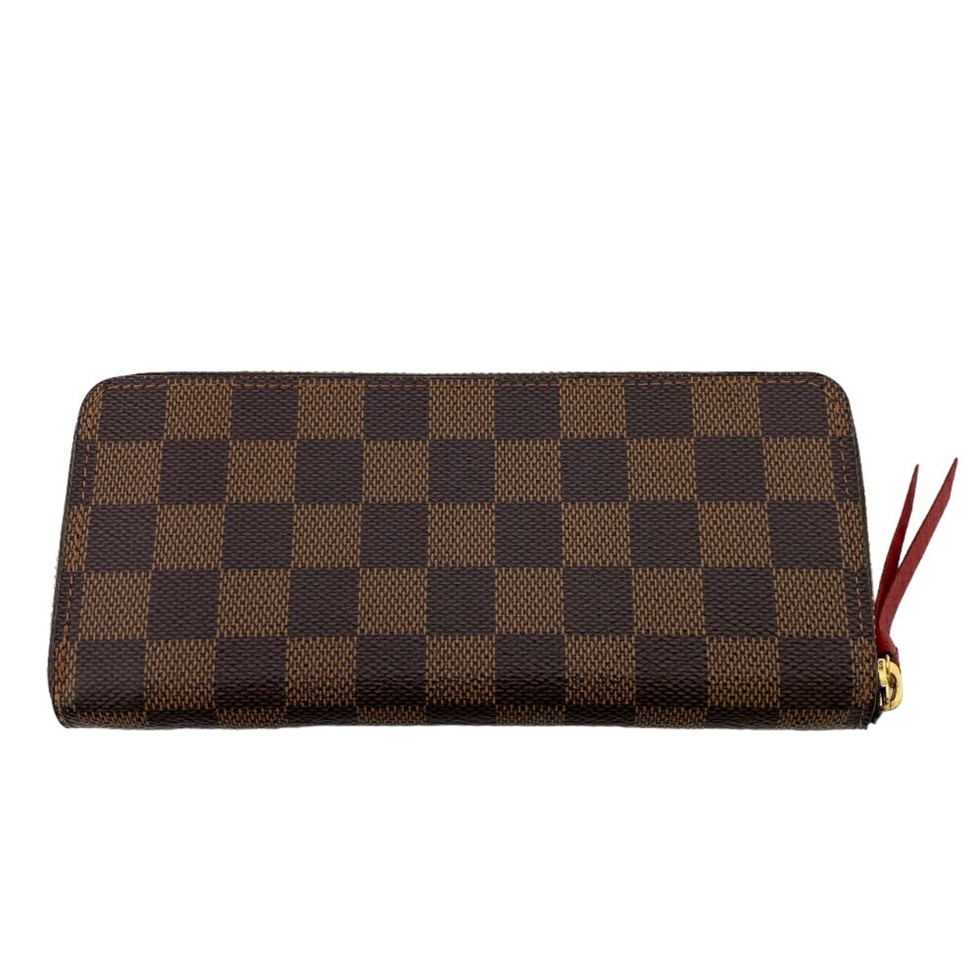 Louis Vuitton Damier Brown Leather Long Wallet