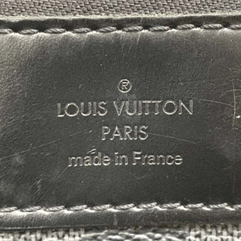 Louis Vuitton Damier Graphite Black Leather Shoulder Bag
