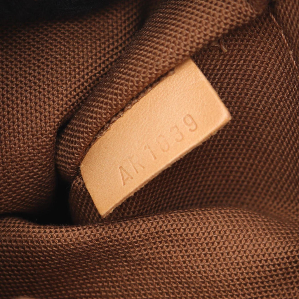 Louis Vuitton Brown Coated Canvas Leather Shoulder Bag