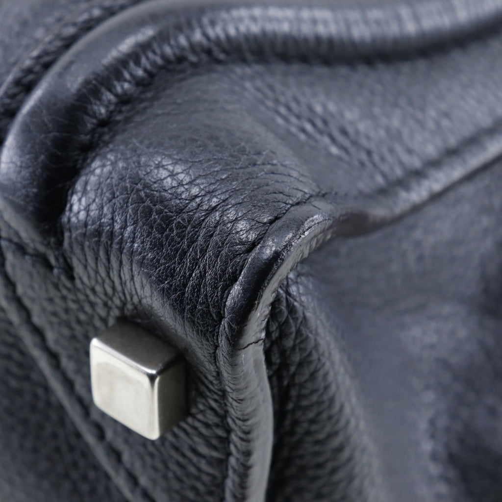 Celine Luggage Black Leather Handbag