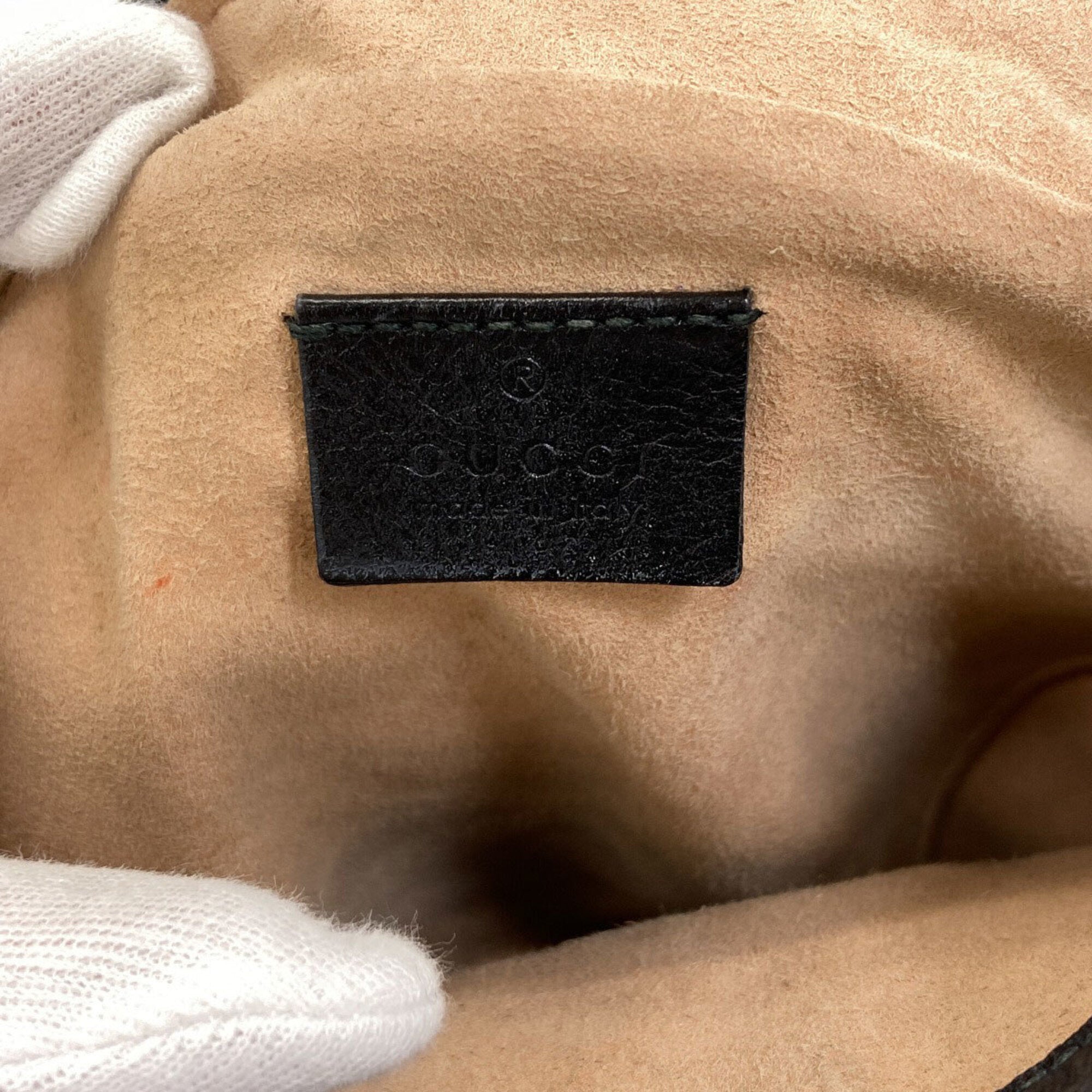 Gucci Black Leather Shoulder Bag (Pre-Owned)