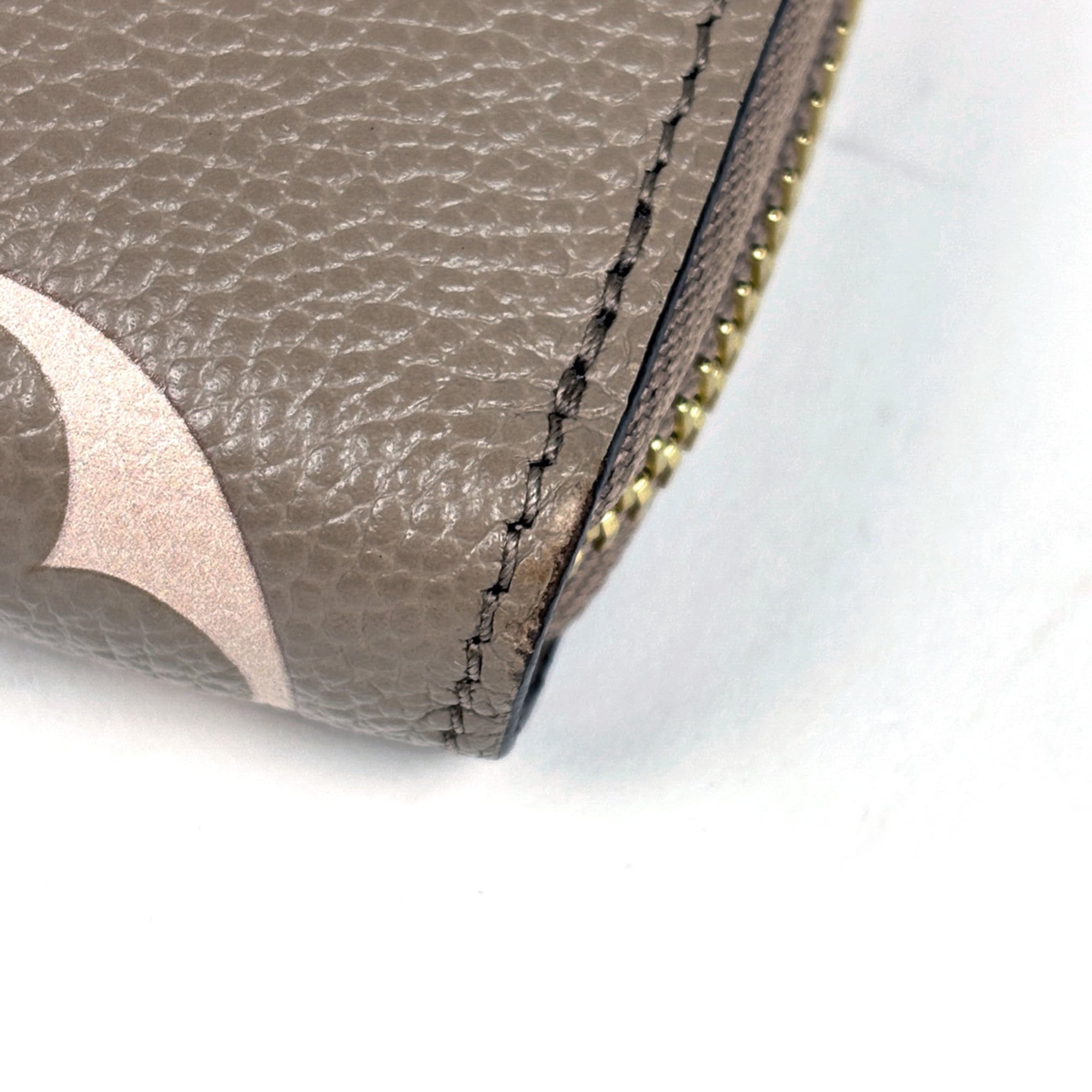 Louis Vuitton Cream Tourterelle Monogram Long Wallet