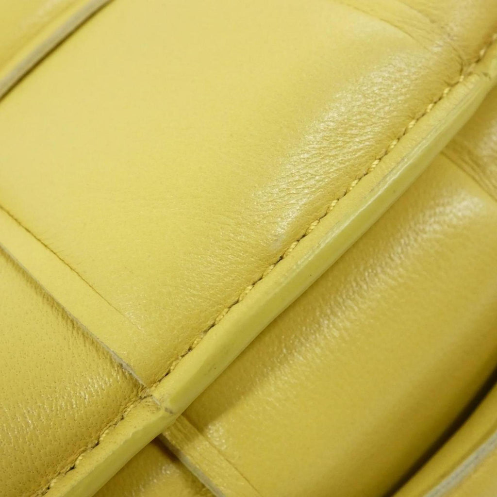 Bottega Veneta Yellow Leather Shoulder Bag