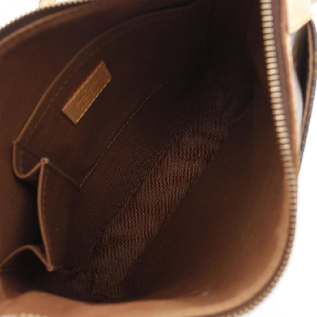 Louis Vuitton Monogram Brown Coated Canvas Leather Shoulder Bag