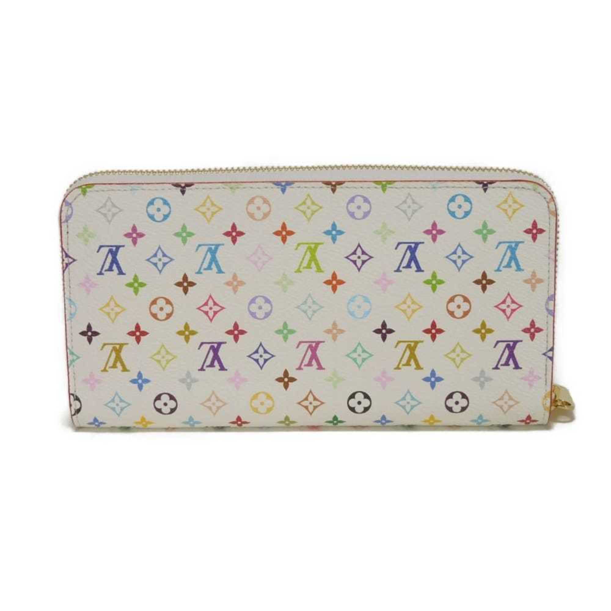 Louis Vuitton Monogram Multi-Color Pink White Monogram Multicolore Canvas Leather Long Wallet