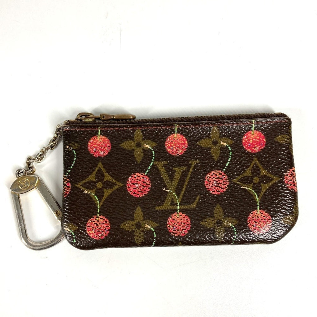 Louis Vuitton Brown Monogram Cherry Red Color Monogram Coin Purse/Coin Case
