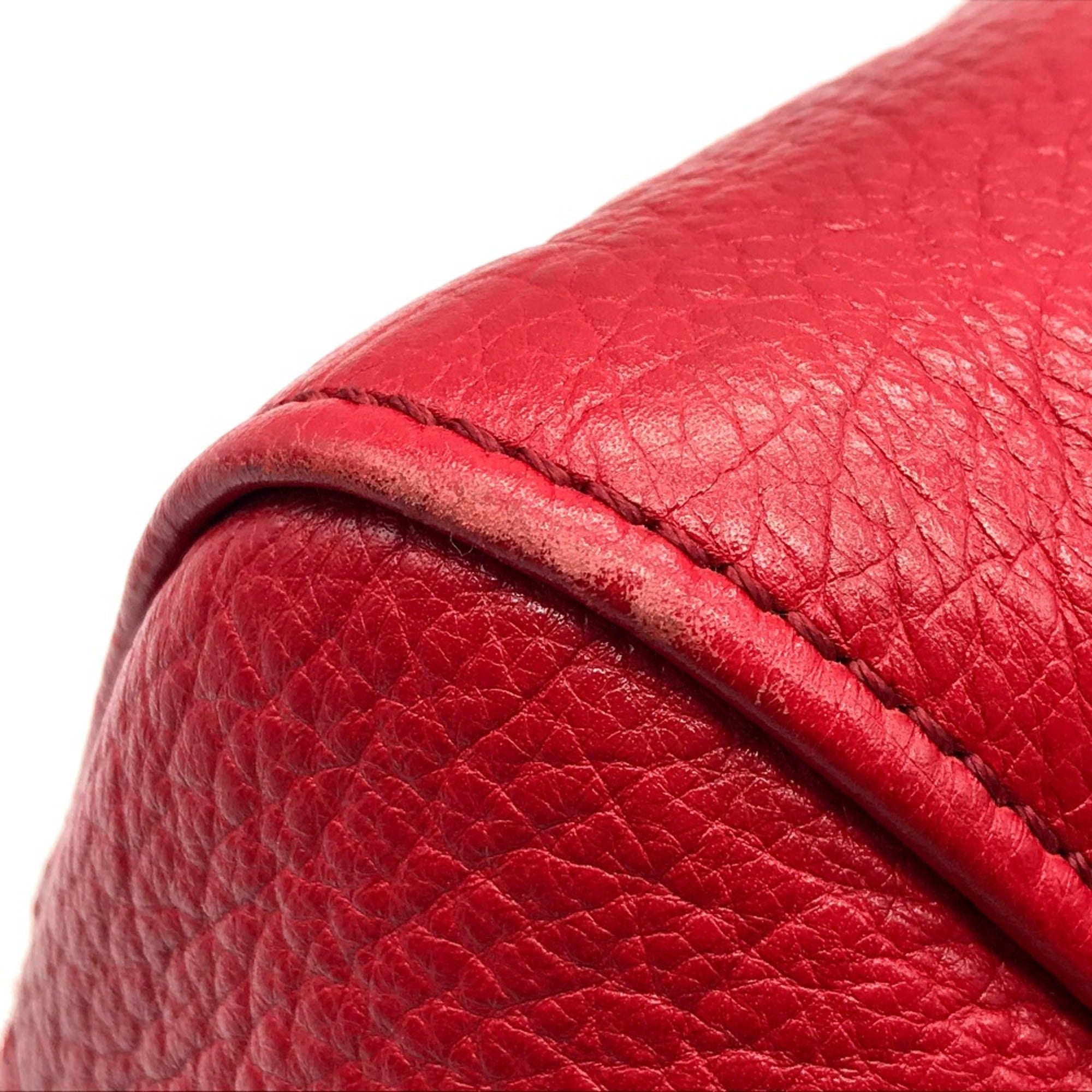 Fendi Red Leather Handbag