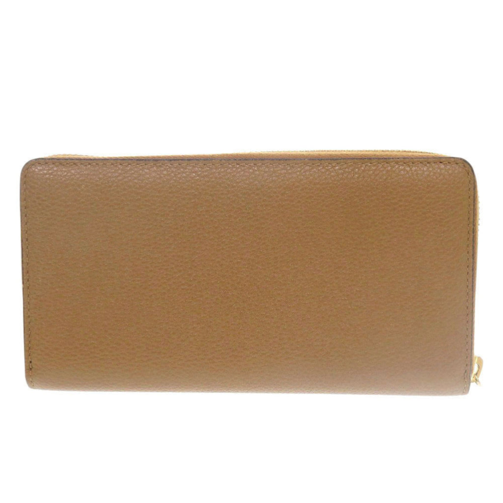 Gucci Brown Leather Long Wallet (Bi-Fold) (Pre-Owned)