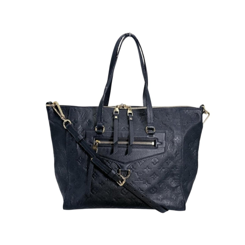 Louis Vuitton Black Infini Monogram Empreinte Tote Bag
