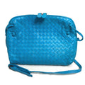 Bottega Veneta Blue Leather Shoulder Bag