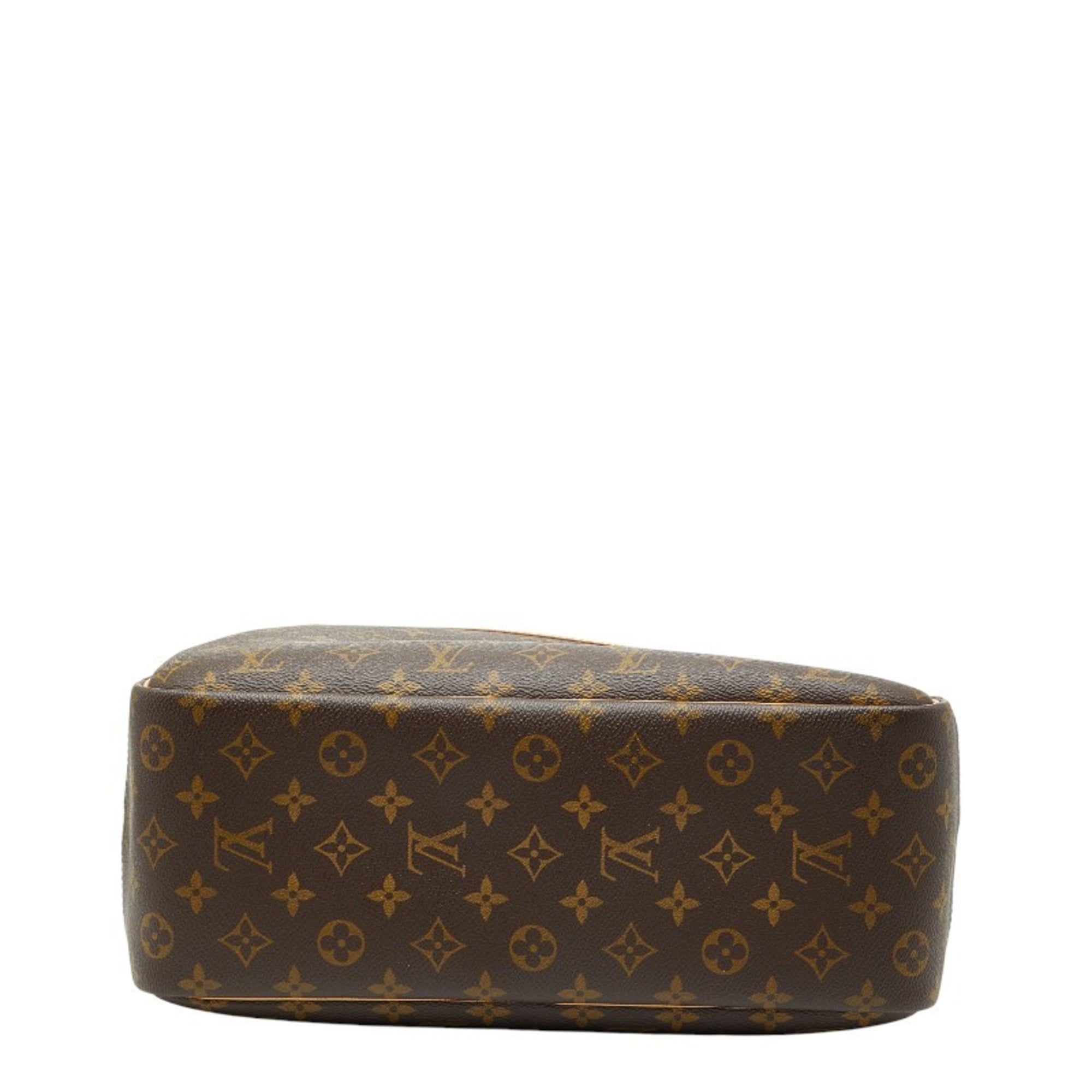 Louis Vuitton Brown Pvc Leather Handbag