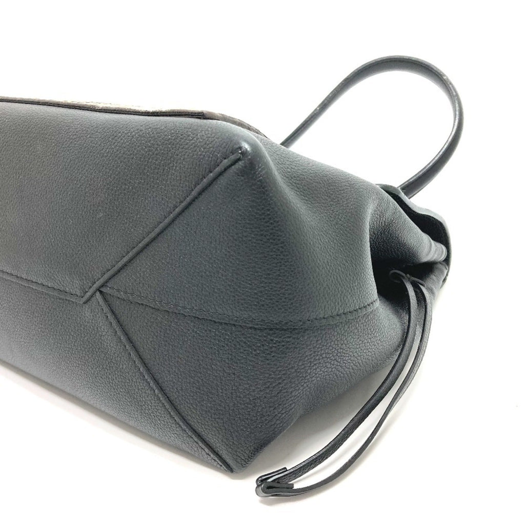 Louis Vuitton Black Leather Handbag Shoulder Bag